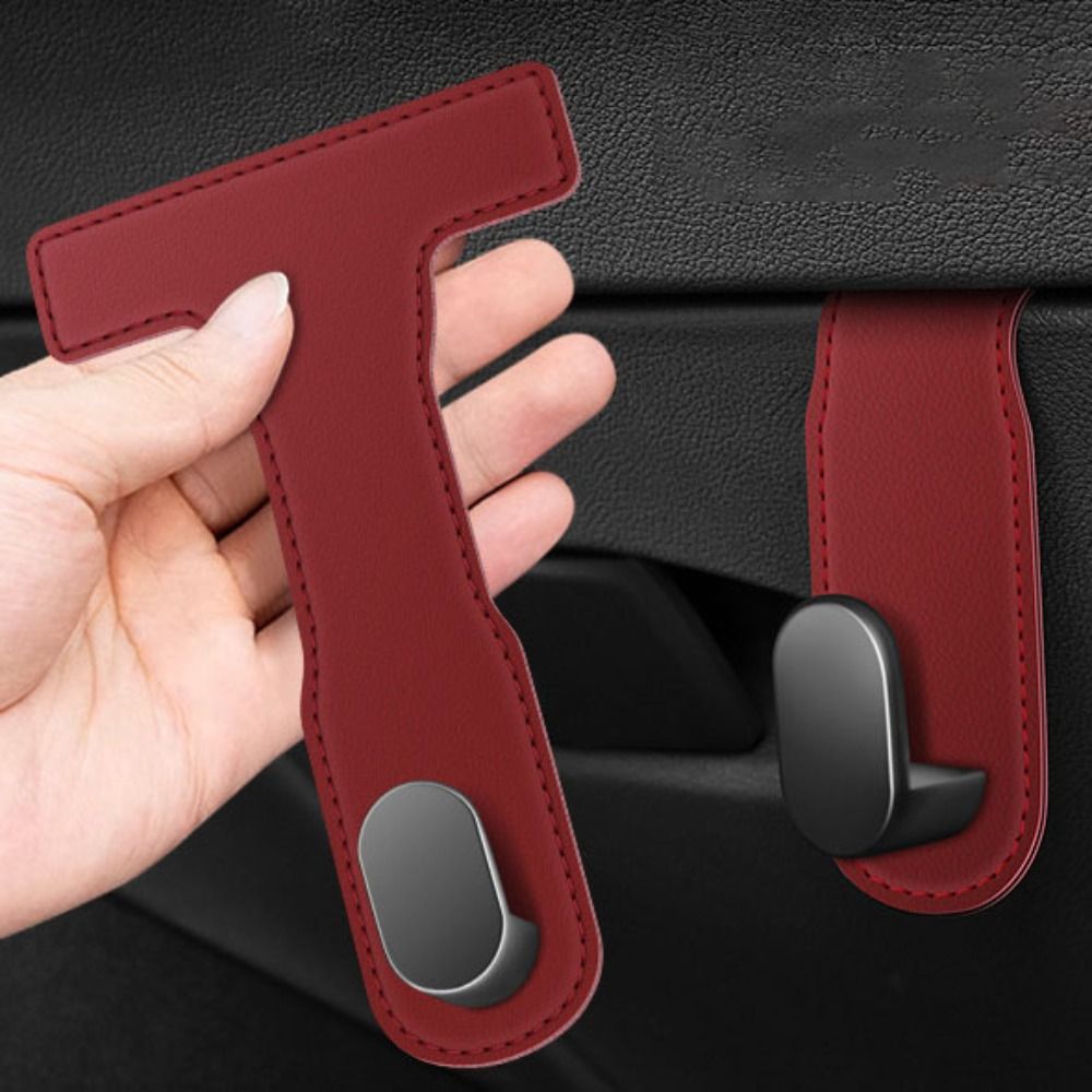 Leather Driving Glove - 車用グローブボックス用ハンドバッグフック、ユニバーサル隠しカーフック、PUレザー製ハンギングフック、車内シートバックハンガーフックアクセサリー