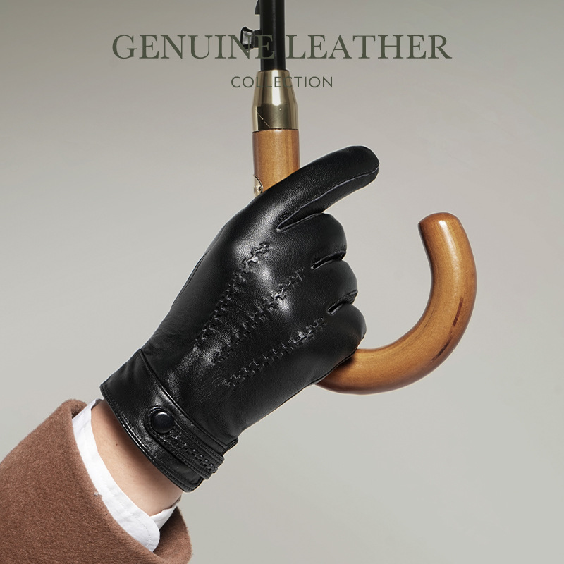 メンズトップレイヤーシープスキン本革手袋、フリース裏地付き、 - Leather Driving Glove のレビューと価格
