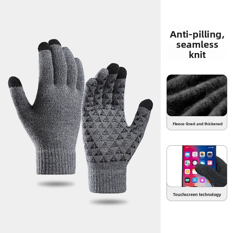 ユニセックスアウトドアランニングスポーツグローブフリース裏地 - Wool Glove Lined のレビューと価格