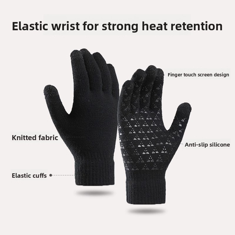 ユニセックスアウトドアランニングスポーツグローブフリース裏地 - Wool Glove Lined のレビューと価格