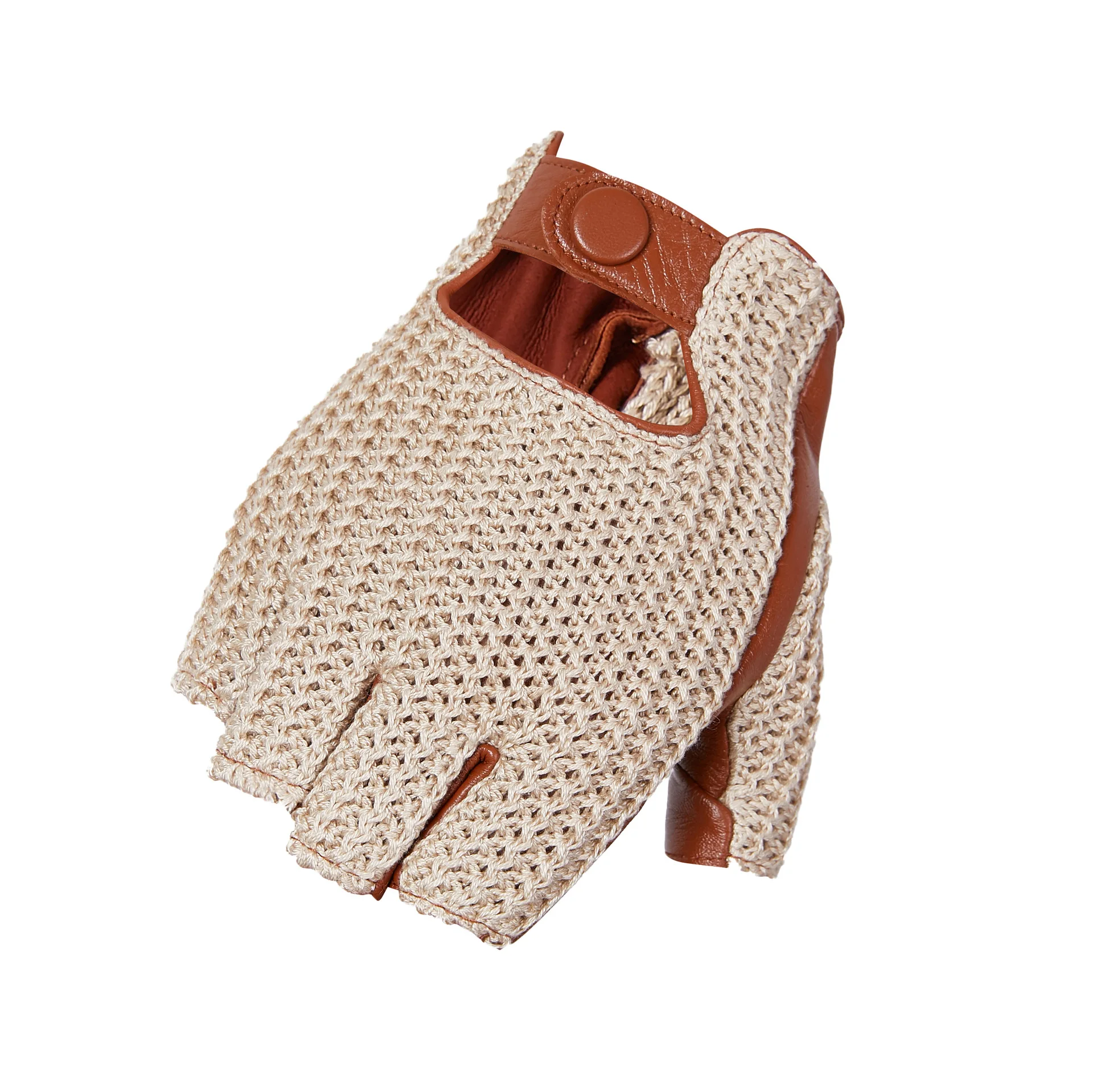 メンズ 本革製、裏地なし、レトロなデザイン、スナップボタン付 - Leather Driving Glove のレビューと価格