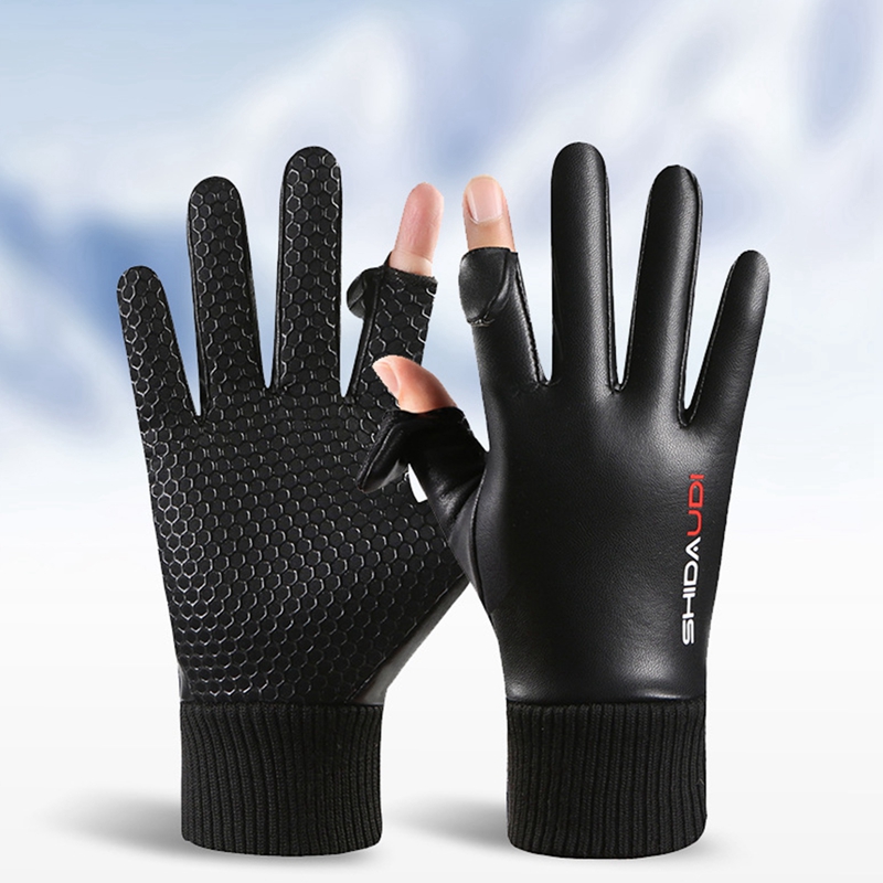 男性用バイク用グローブ、サイクリング用グローブ。PUレザー製 - Ski Glove Waterproof のレビューと価格
